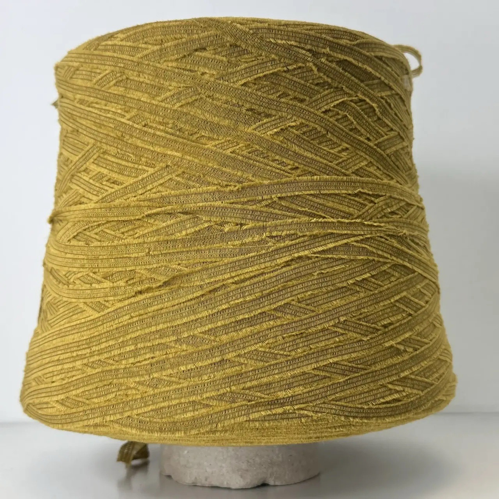 NANTES - Lineapiu'; 74% хлопок, 26% п/а; 240м/100гр; Ленточка; col. D0726, цвет: горчичный