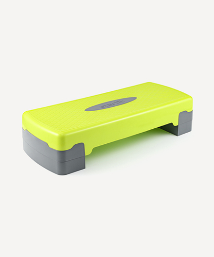 БЕЗ УПАКОВКИ Степ-платформа фиксирующаяся STARFIT SP-103 65х26х15 см, 2-х уровневая, лаймовый