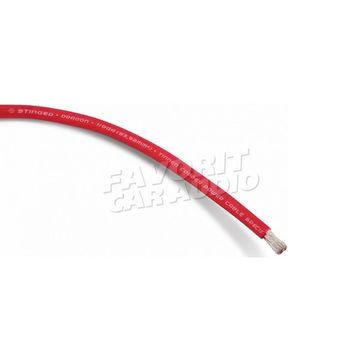 Силовой провод Stinger Dragon Red 0GA OFC луженый оловом и серебром