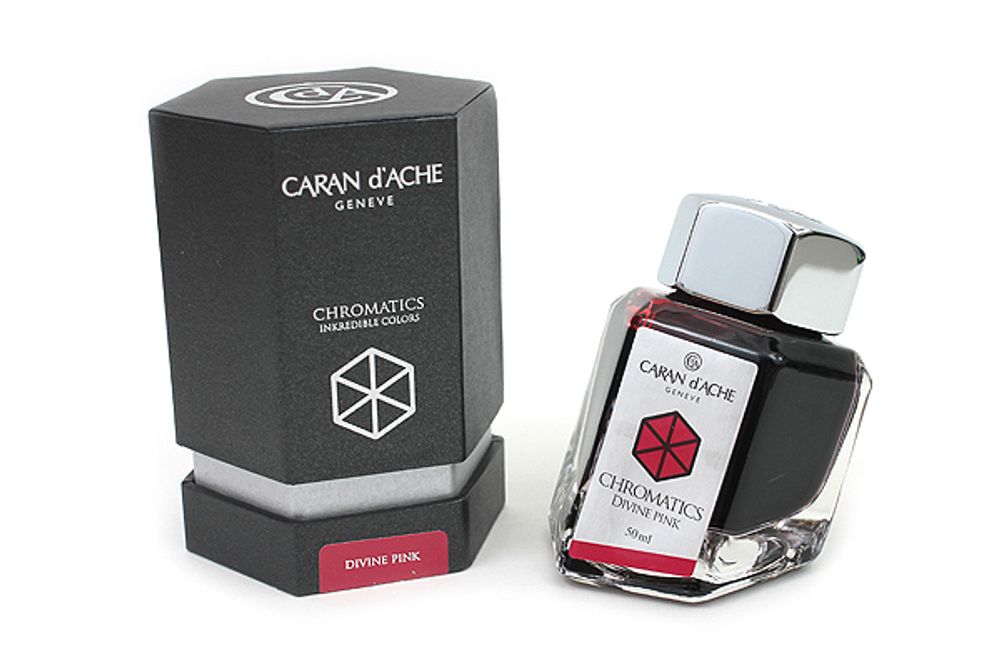 Флакон с чернилами Carandache CHROMATICS Divine Pink 50мл (8011.080)