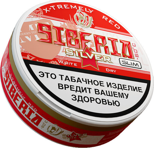 Жевательный табак "SIBERIA SILVER" White Dry Slim 13г. (М)