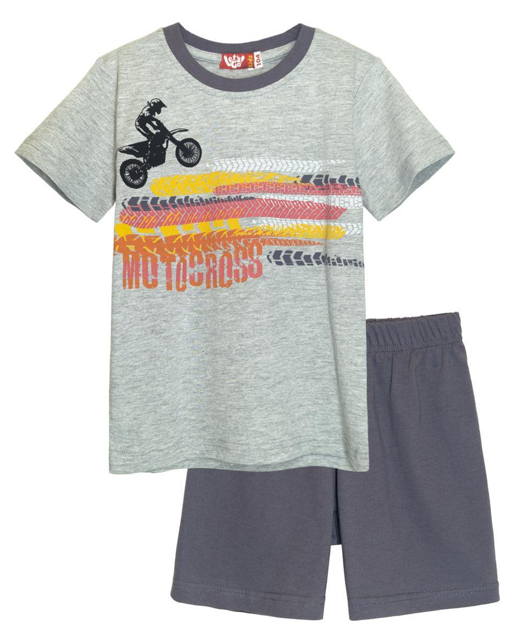 Комплект д/мал р.128 сер.мел-т.сер (Let's Go) 92131