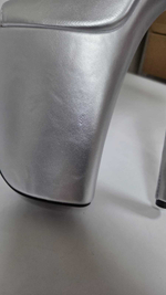 KIKO. Ботильоны четверки. PU. Открытые - SHDB-015-4-PU-sil-sale37_033