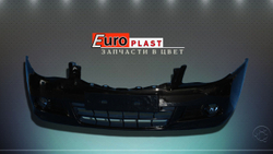 Передний бампер Z11 Черный на Nissan Almera 2013-2018