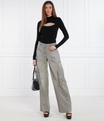 Джинсы cargo Elisabetta Franchi - серый(PJ40I41E2)