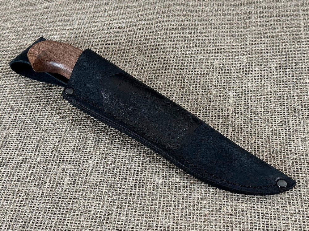 Финский нож Пуукко, рукоять орех