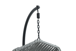 "Капри" подвесное кресло из искусственного ротанга, цвет серый