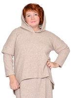 Накидка с капюшоном Морозное утро