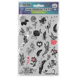 Наклейки-тату переводные "Ассорти", 29х15,5 см, ассорти 12 видов, FUNSTER (ФАНСТЕР), 666106