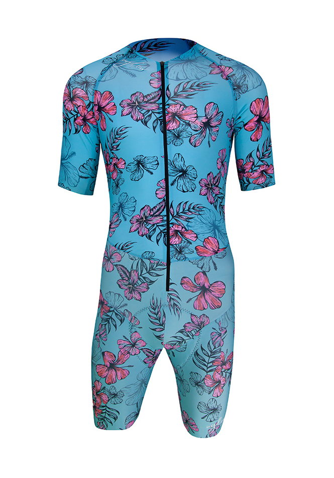 ВЕЛОКОСТЮМ SPEED TT SUIT | HIBISCUS FLORAL SKYBLUE