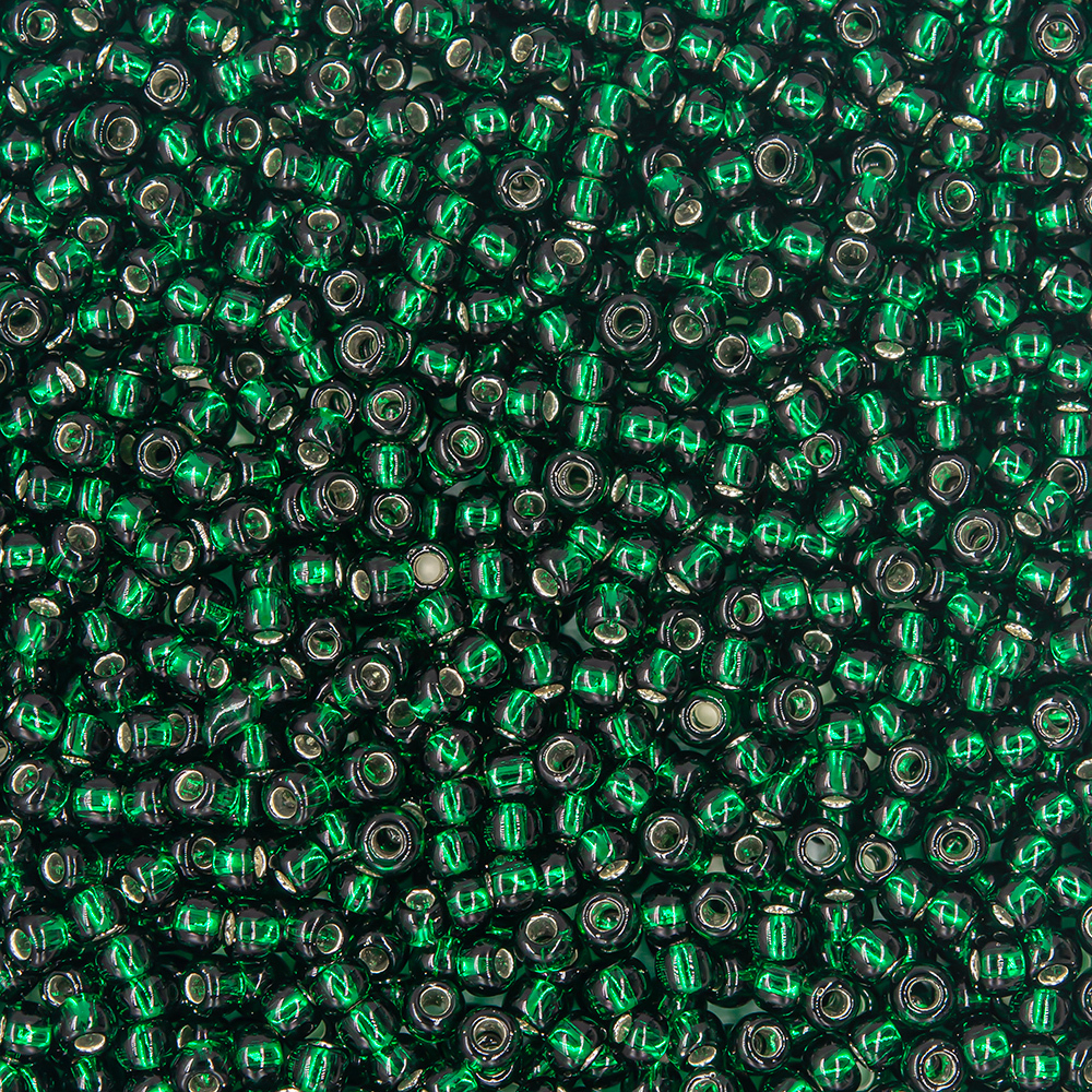 Японский бисер TOHO Round 11/0 (№36), с внутренним серебрением, прозрачный