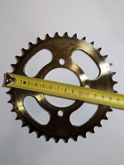 Звезда ведомая задняя (428-36) сталь, для мопедов Alpha/Delta