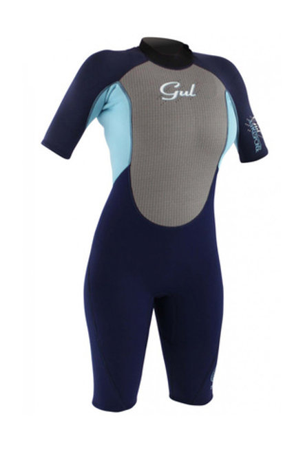 Гидрокостюм GUL женский короткий RESPONSE LADIES 3/2 SDL FL T2 SHORTI, артикул RE3318, цвет indink/ac