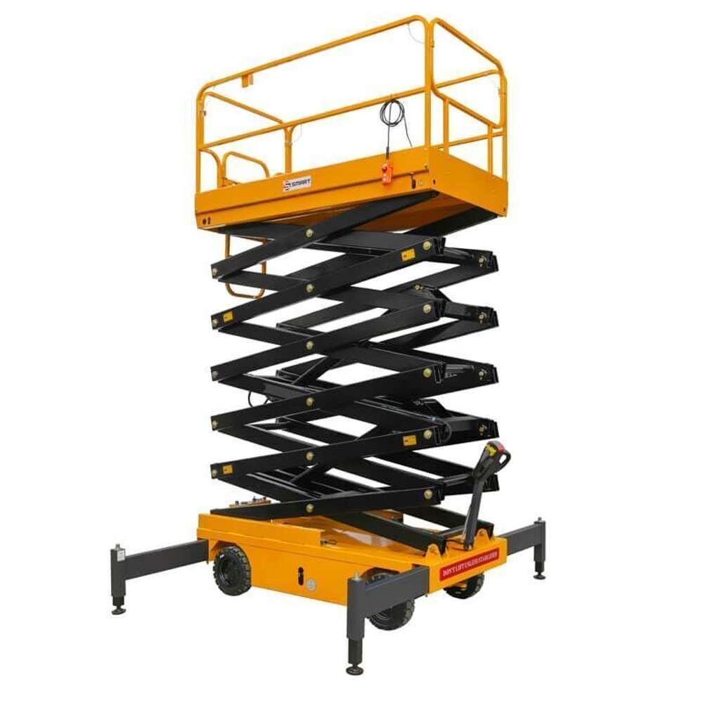 Подъемник ножничный самоходный SJY-0.3-13A (300 кг, высота подъема 12,8 м) SMART