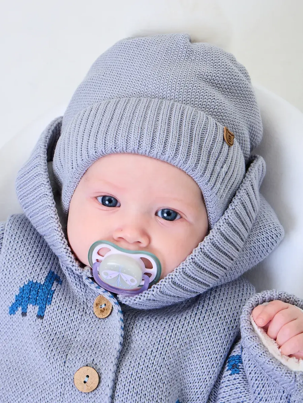 Конверт на выписку для новорожденных утепленный мехом