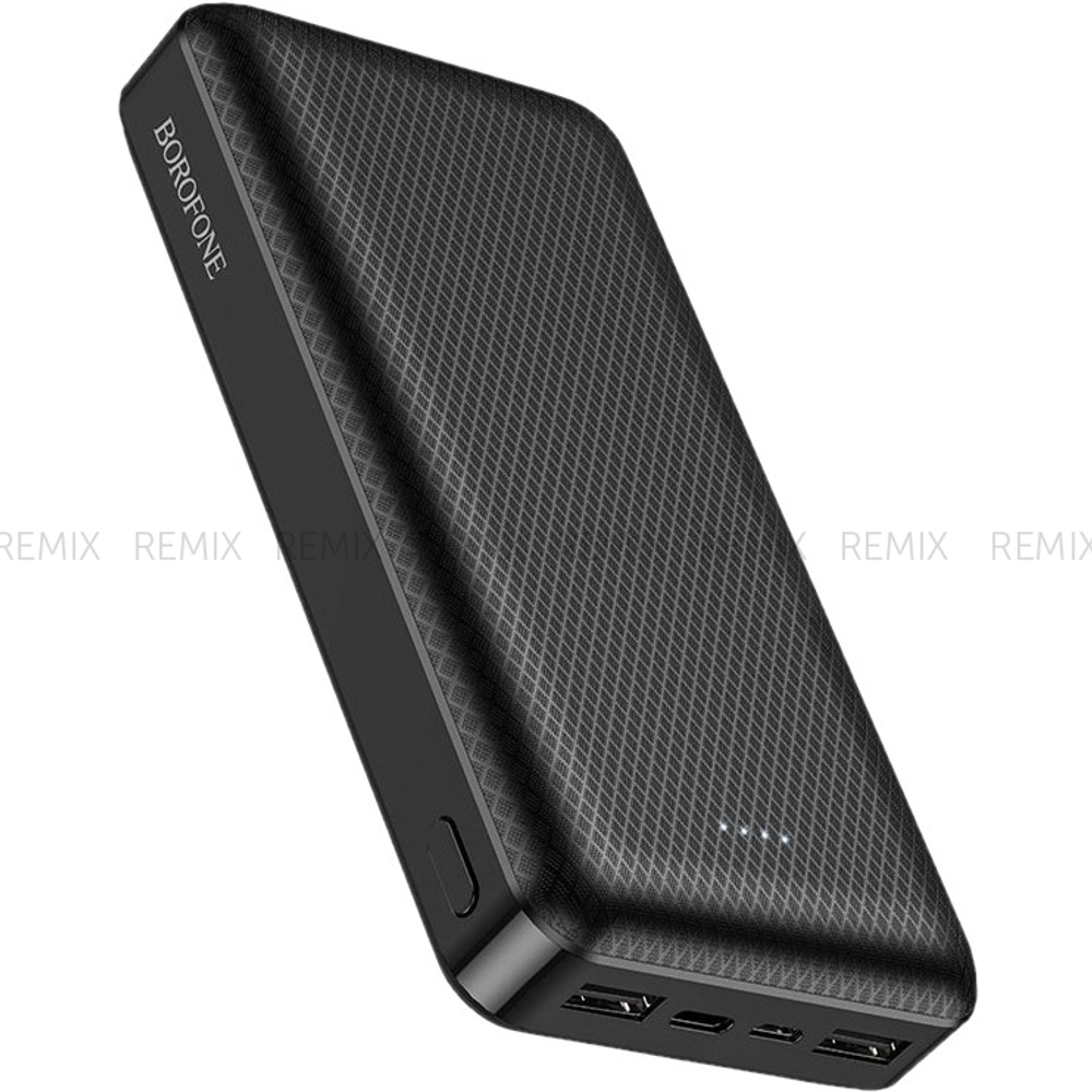 Внешний аккумулятор 20000mAh 2USB+Type-C 2.0A батарея Li-pol Borofone BJ3A (Black)
