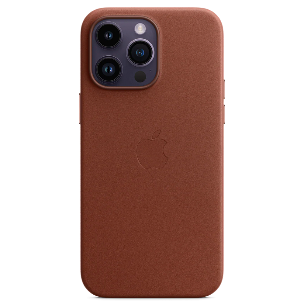 Кожаный чехол с поддержкой MagSafe Apple Leather Case для iPhone 14 Pro Max, Umber (Умбра)