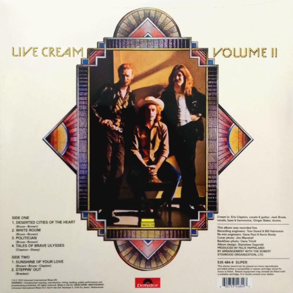 Cream. Live Cream. Volume II (LP)