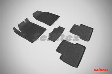 Резиновые коврики в салон Jeep Cherokee V (2013-наст. время) "Высокий борт"