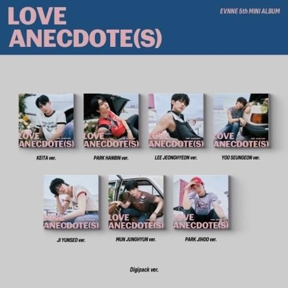 Альбом EVNNE - LOVE ANECDOTE(S) 5th Mini Album DIGIPACK 7 Version SET