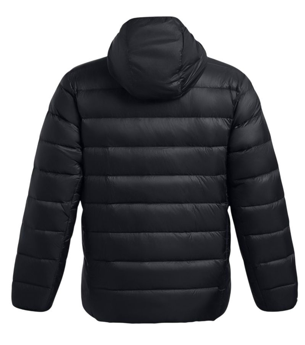 Куртка теннисная Under Armour Legend Down Hooded - black/white