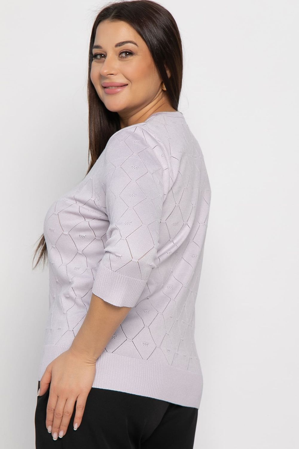 Блуза Нежный узор (сиреневая) Б14938-18М LT Collection