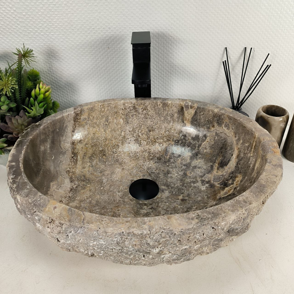 Раковина из оникса Erozy Grey EO-64616 52*42*15 0183