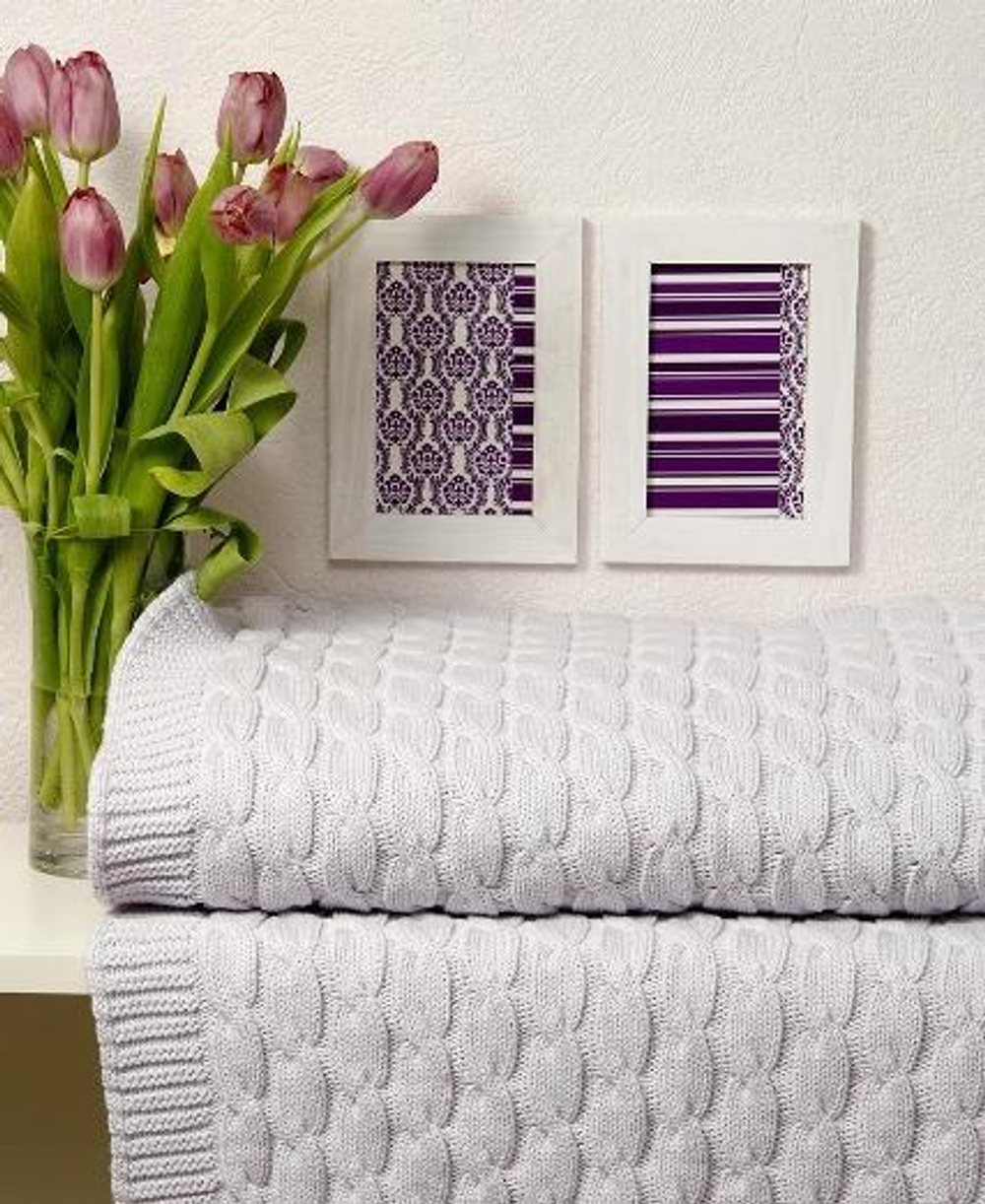 Элитный плед-покрывало Imperio 22 холодная лаванда от Luxberry