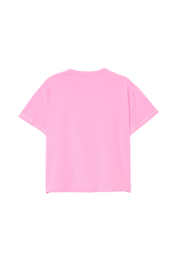 ZARA X BENITO ANTONIO ФУТБОЛКА С ЭФФЕКТОМ ПОТЕРТОСТЕЙ, РОЗОВЫЙ