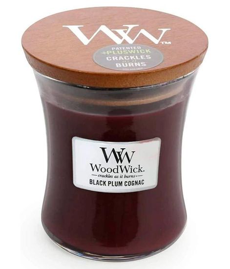 Сливовый коньяк, ароматическая свеча, WoodWick