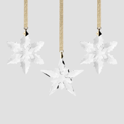 Набор из 3 елочных игрушек-снежинок Farforite «Главная елка страны 2» в подарочной коробке