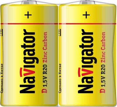 Элемент питания Navigator D(бочка) NBT-NS-R20-SH2 (2 шт.)