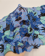 Кружево эластичное синий/голубой К636