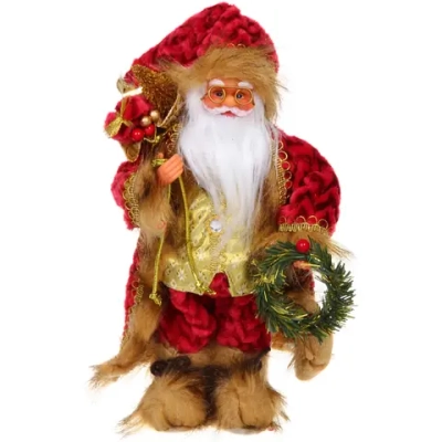 Дед Мороз - Лесовичок «Новый год на пороге» 30 см, Красный