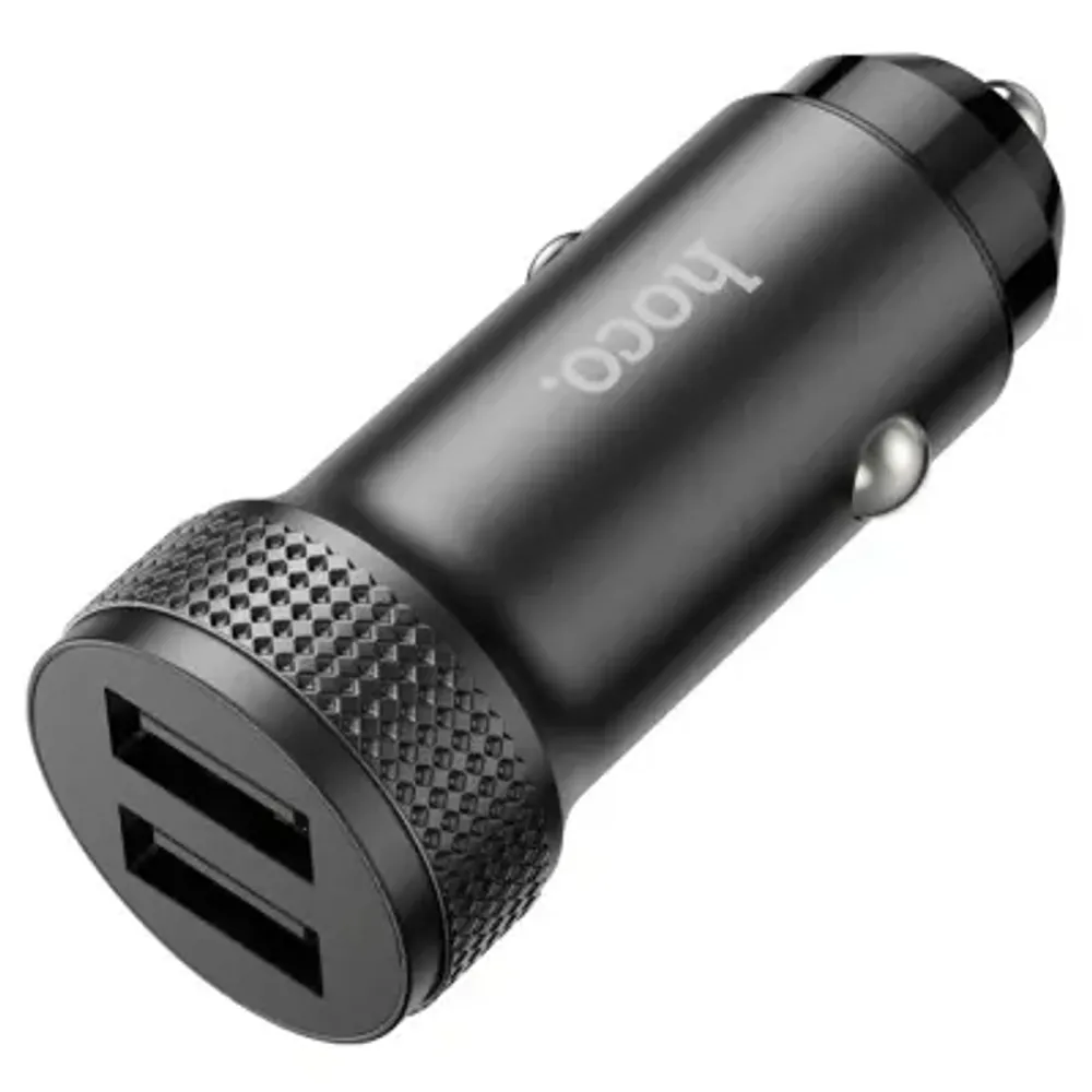 Автомобильное зарядное устройство HOCO Z49 2.4A 2xUSB Black