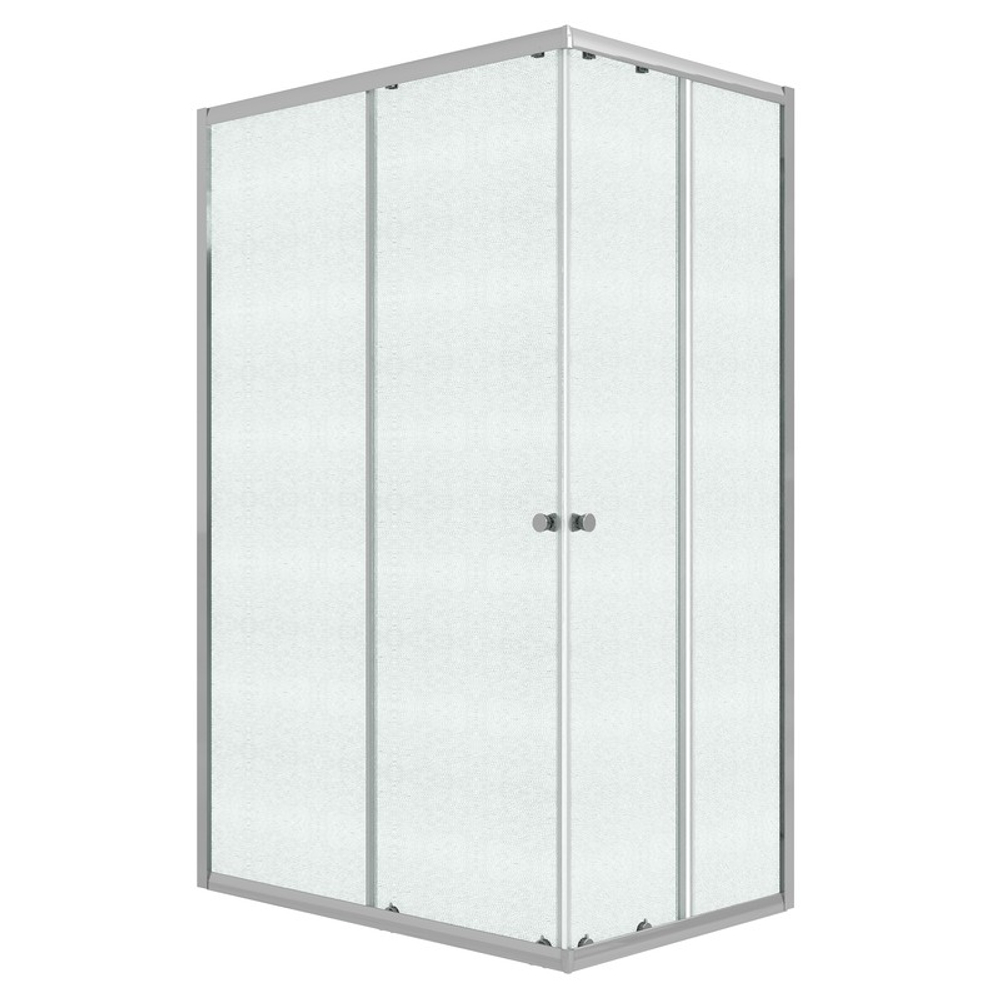 Душевое ограждение Niagara Eco NG-1018-14QMT (100х80х190) прямоугольник,раздвижное,хром,стекло матовое,1 место