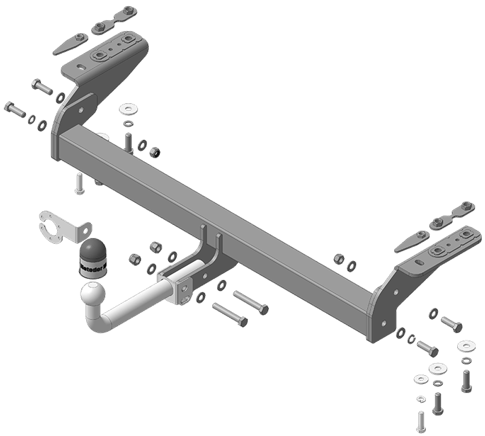 Фаркоп Motodor Exeed TXL 2021 - 2024 (оцинк. Шар) (90034) арт.99014-A