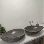 Раковина из речного камня ПАРА! RS-61730 55*42*15 2шт