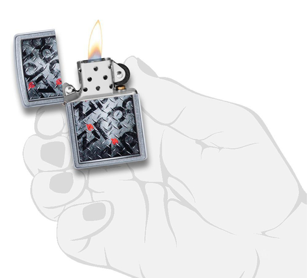 Зажигалка Diamond Plate Design ZIPPO 29838