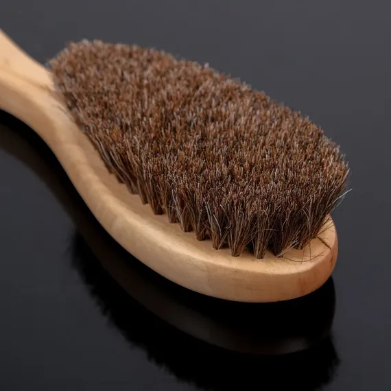 Щётка для одежды и обуви, 22,5×5,4 см, натуральный ворс, цвет МИКС