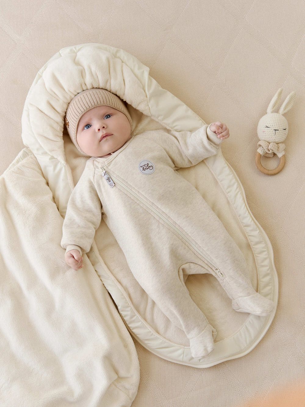 Кокон зимний для новорожденных "Айвори" 0+