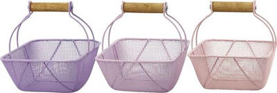 Корзинка декоративная "Лавандовый микс" в ассортименте 16x12x13см