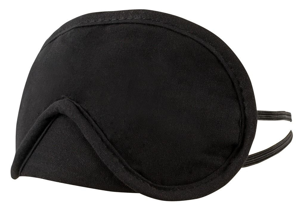 Набор из 2 хлопковых масок на глаза (Цвет: черный с красным)