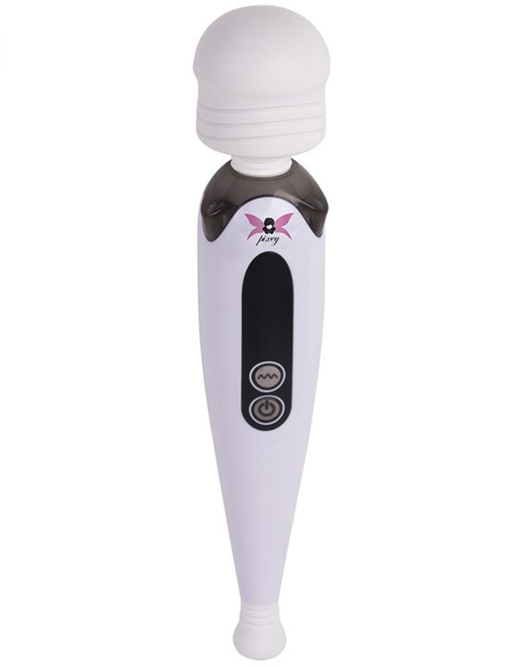 Белый, работающий от сети вибромассажёр Pixey Wand Future - 26,5 см. (Цвет: белый)