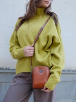 Сумка через плечо маленькая кросс боди для телефона кожаная