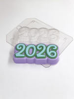 Пластиковая форма для шоколада "2026 год Цифры"
