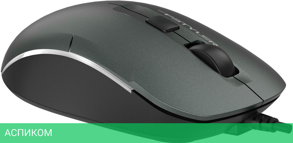 Мышь A4Tech Fstyler FM26 серый/черный/Smoky Grey