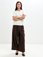 Брюки Зои коричневые кюлоты-алладины