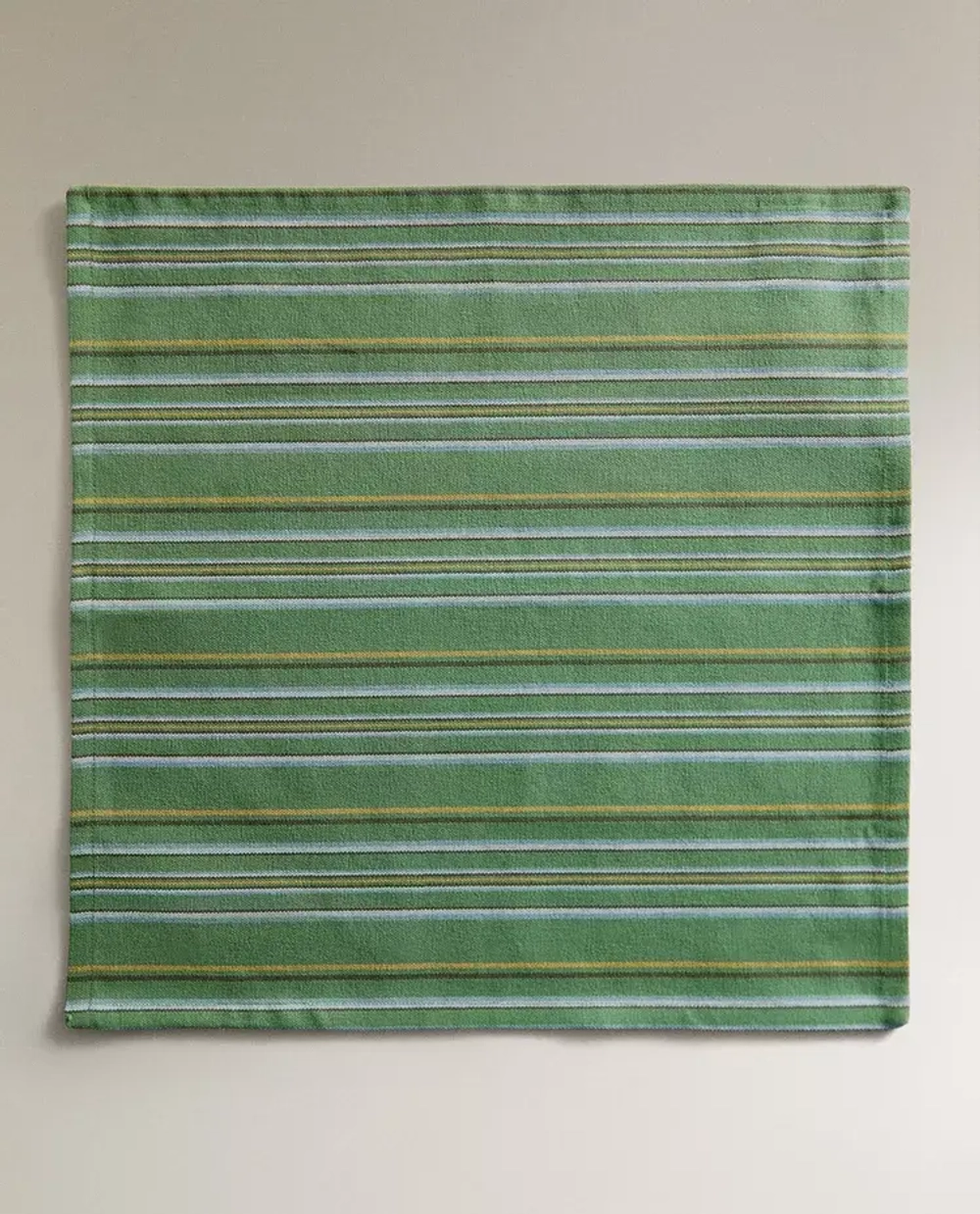 ZARA HOME НАБОР САЛФЕТОК ИЗ ХЛОПКА В РАЗНОЦВЕТНУЮ ПОЛОСКУ, ЗЕЛЕНЫЙ