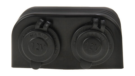 Разъем прикуривателя двойной для крепления на приборной панели